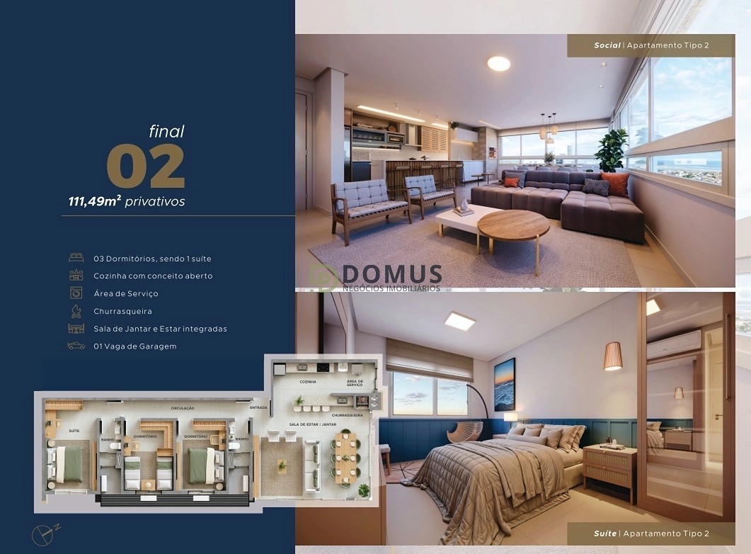 Apartamento 3 Quartos